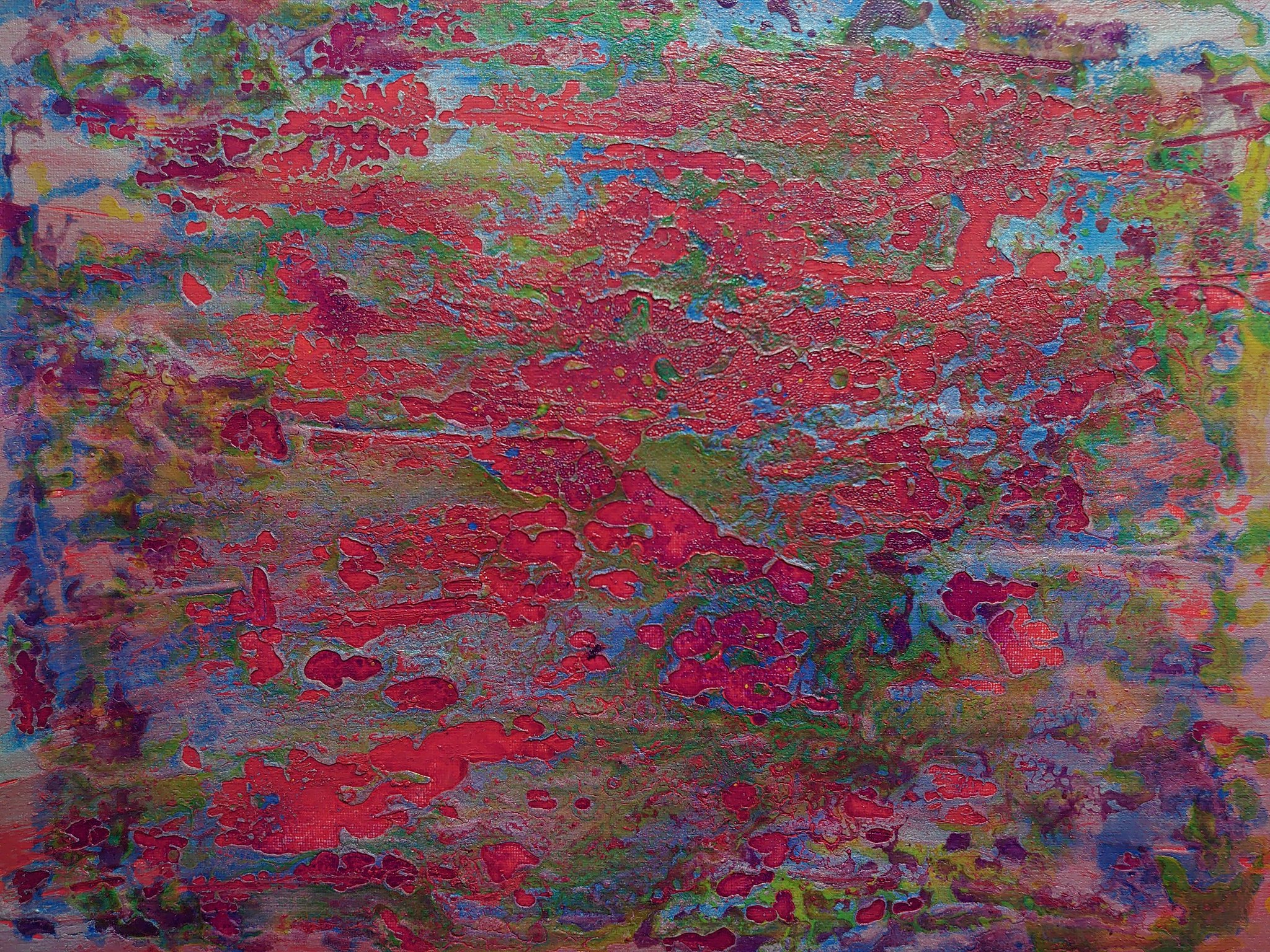 【F50号】ひつじ娘 原画 油絵 抽象画 abstract paintings アクリル抽象画 | Little-hiroko