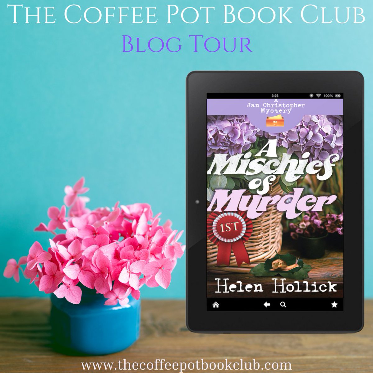 Welcome to Day 2 of our blog tour for

༻*·A Mischief of Murder·*༺
by Helen Hollick!

Check out today's tour stops, sharing intriguing extracts from this fabulous tale set during a bustling village flower show!

thecoffeepotbookclub.blogspot.com/2025/06/blog-t… 
#MurderMystery #CosyCrime
<a href="/HelenHollick/">Helen Hollick</a>