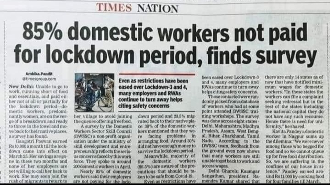 The self-righteous manner in which the Indian upper middle classes go about swindling workers out of their due is not much different from a 19th century landlord or moneylender. Only now they wrap their casteist entitlement in some contrived rationale of efficiency or safety.