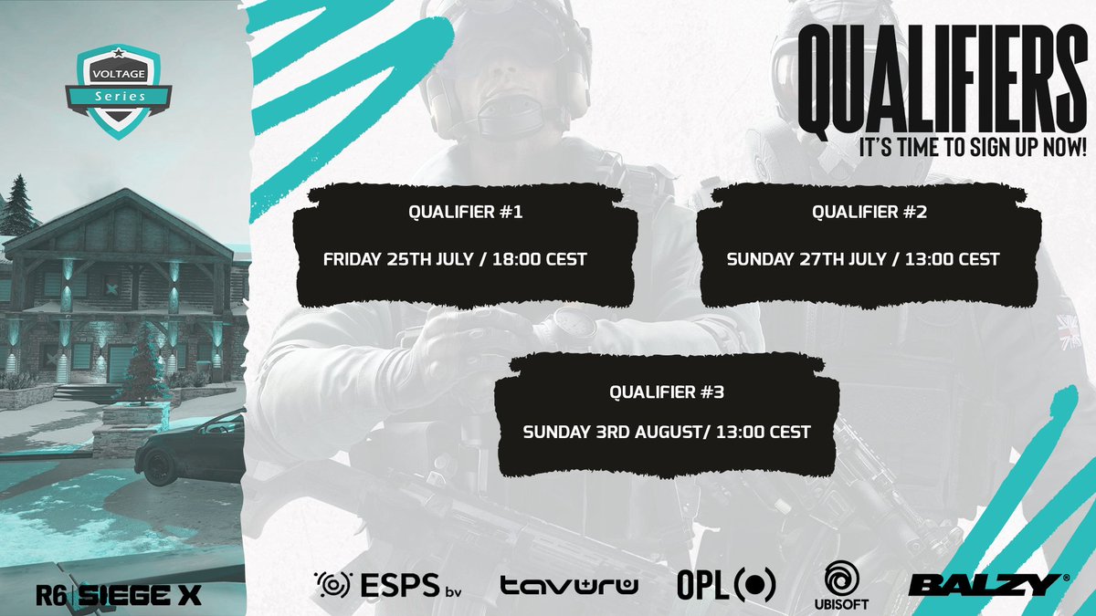 🚨 3 MORE DAYS FOR SIGN UP CLOSE 🚨

Think you have what it takes to compete in the Voltage Series?
Here are your chances to prove it!⚡

📝secure your spot: encr.pw/VoltageSeries

#VoltageSeries #SiegeX #R6Esports
