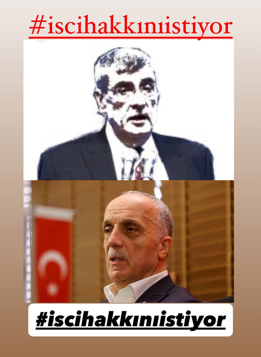 #iscihakkınıistiyor

🟡 Sendikaların Sessizliğini,
🟢TÜHİS’in Sefalet Ücretini,
🔴Maliye Bakanının Vijdansızlığını
KABUL ETMİYORUZ!

🟨Yeter Artık, SUSMAYACAĞIZ!
🟦İŞÇİ SINIFI OLARAK
🟥Ya Var Olacağız, Ya da Yok Olacağız.!

📣📣📣Tüm Kamu İşçilerini Emeğine, 
Alın Teri