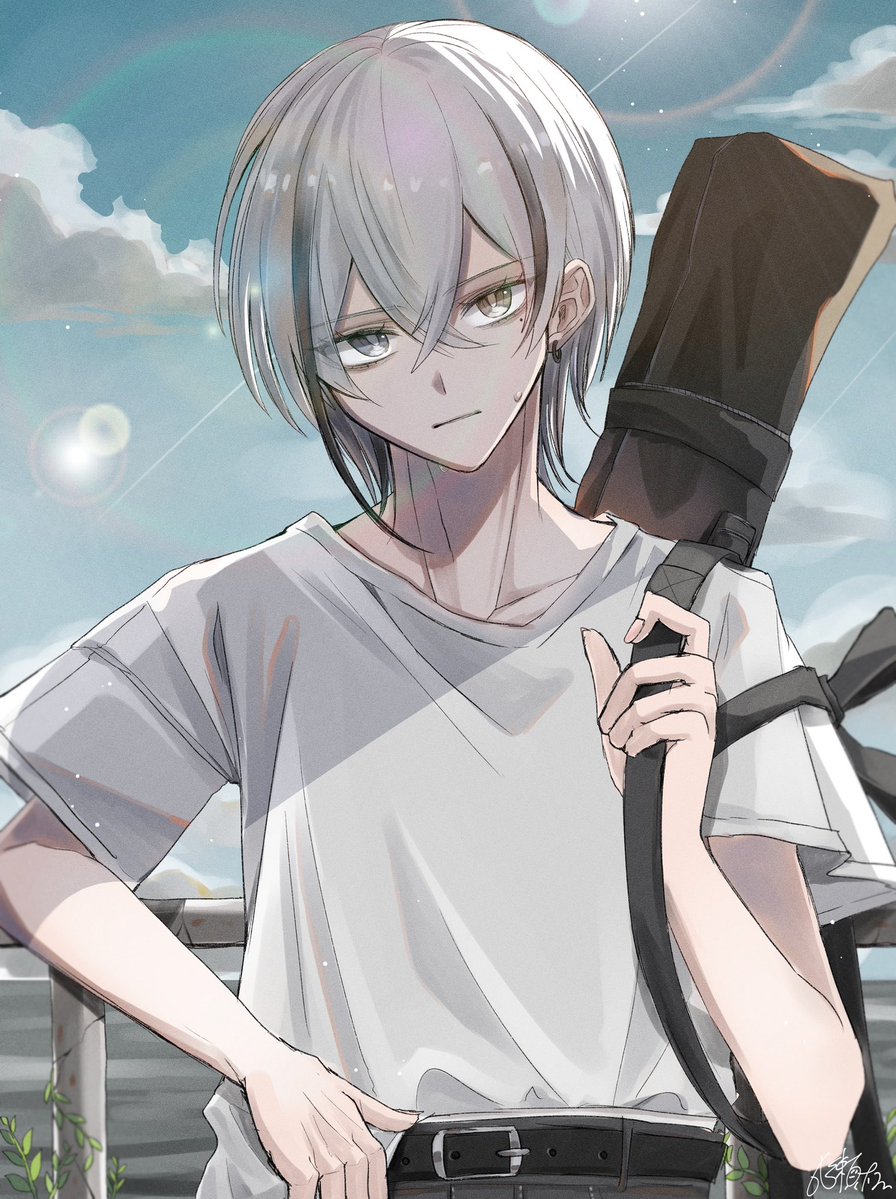 NarusePone's tweet image. セトさん宅のオリキャラくんを描かせていただきました