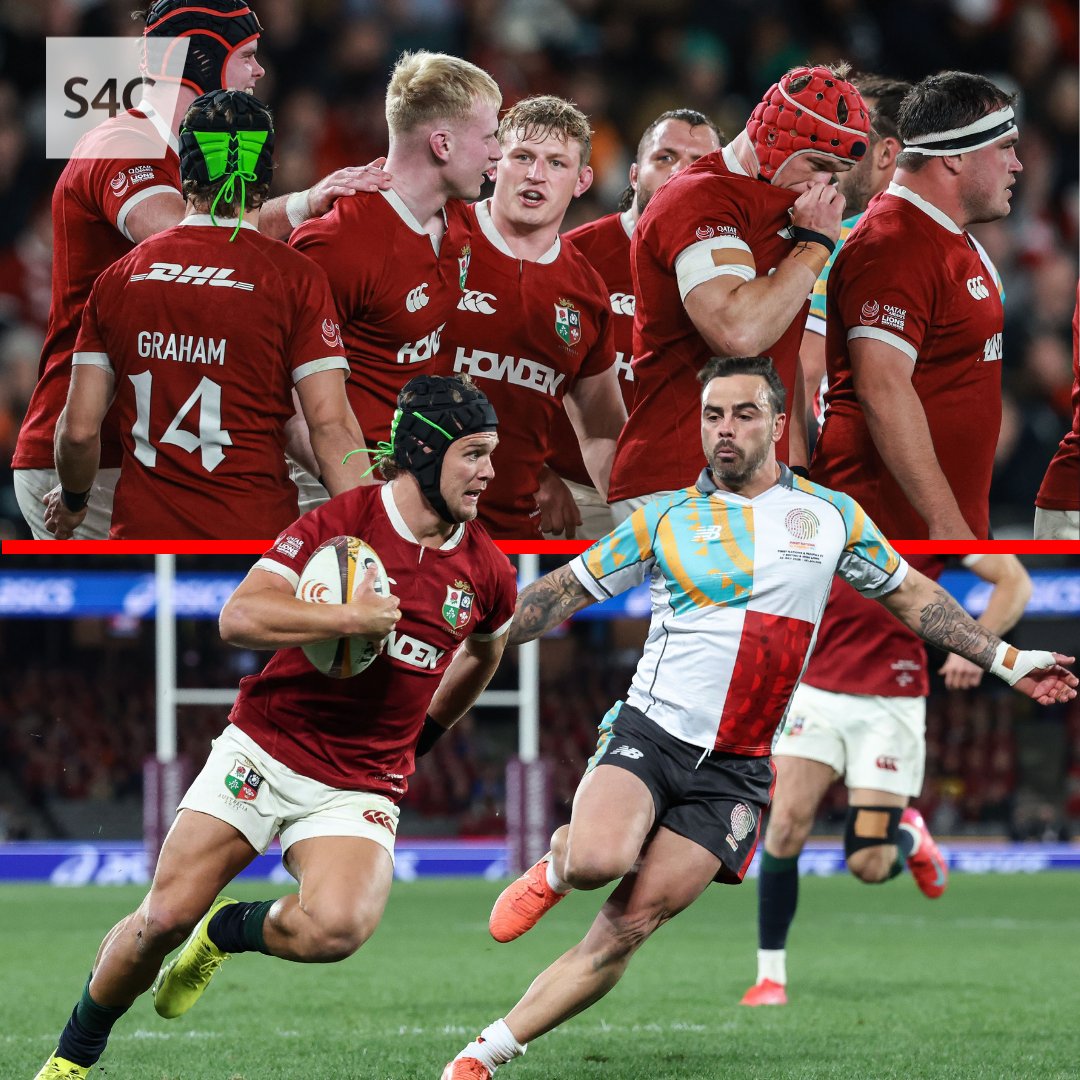 S4CRygbi's tweet image. HANNER AMSER | HALF TIME
Yn gyfartal ar yr egwyl, 14-14 yn Melbourne! 🦁
Lions head into half-time level at 14-14 with the First Nations & Pasifika XV!
#Lions2025 | @S4Cchwaraeon