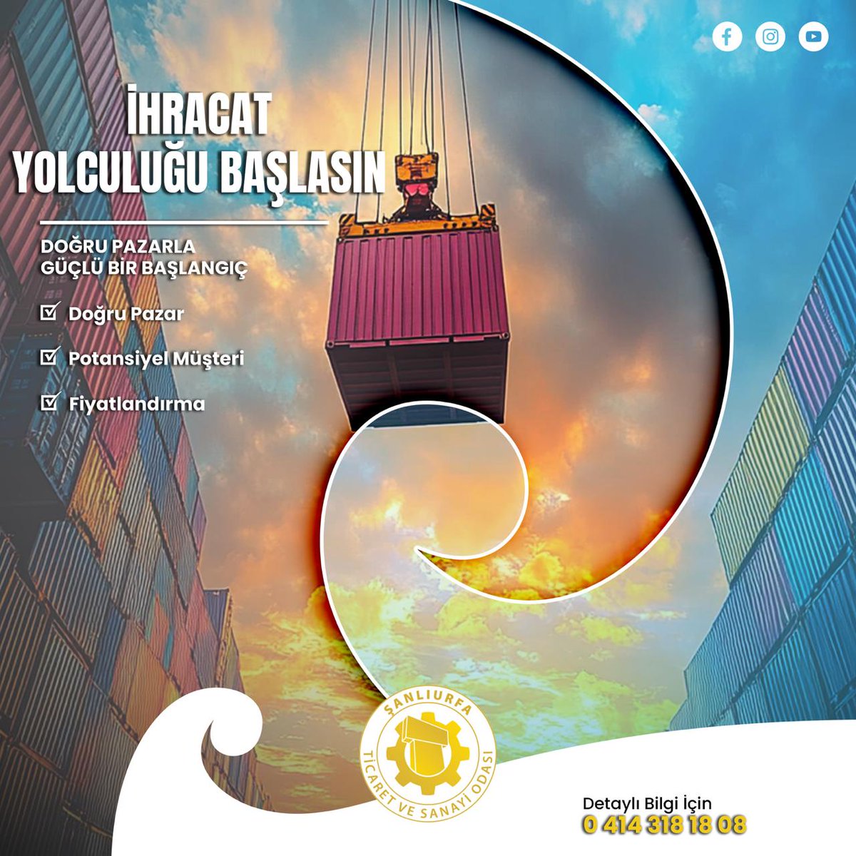 🌍 ŞUTSO’dan Üyelerine Yeni Bir Hizmet: Ürününüz İçin Potansiyel Müşterileri Buluyoruz!
Şanlıurfa Ticaret ve Sanayi Odası olarak, özel yazılım aracılığıyla elde edilen analizlerle, 220'den fazla ülkenin dış ticaret verilerine erişim sağlıyoruz. İhracat yapmak isteyen