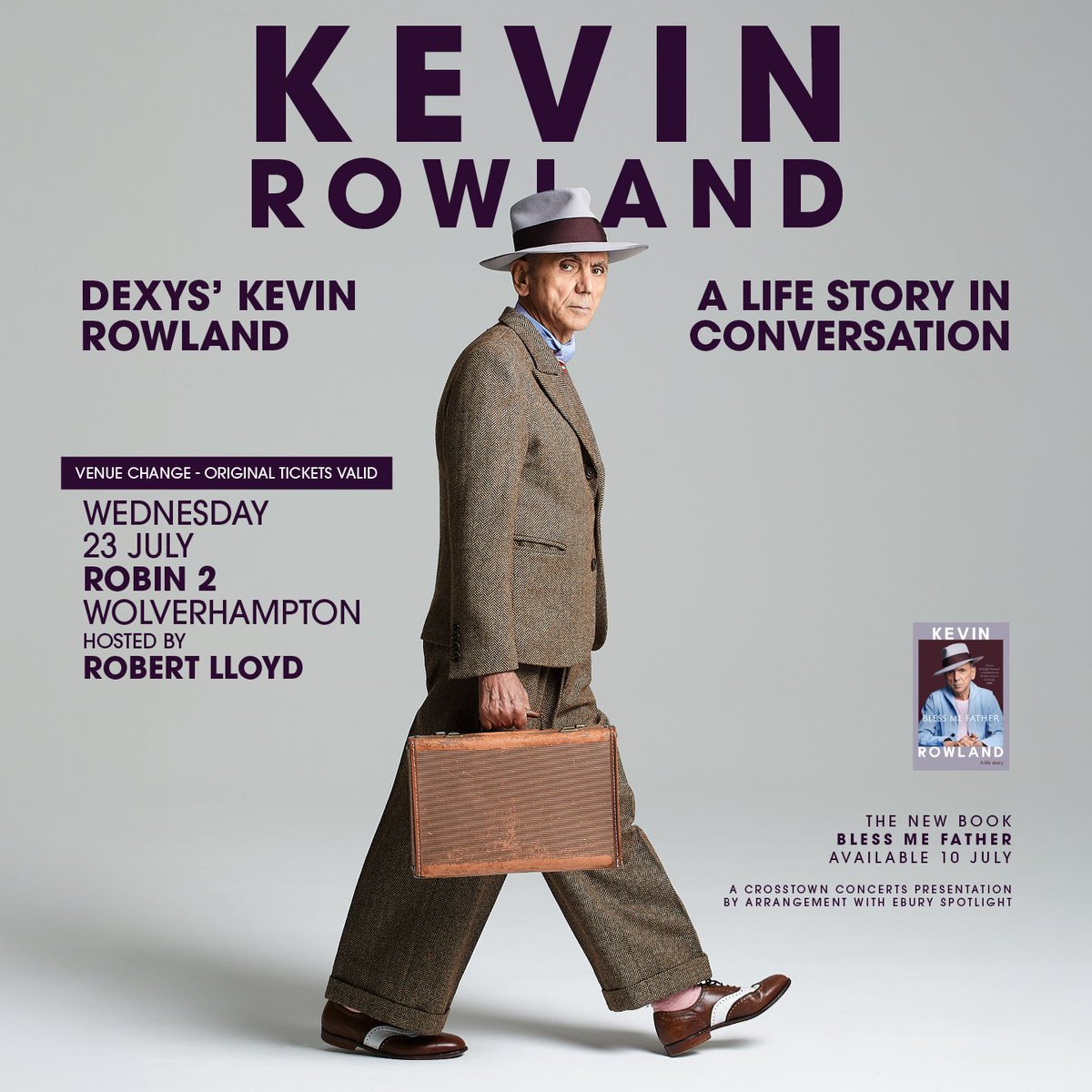 There are still tickets available for tomorrow's evening with Dexys' great Kevin Rowland at <a href="/therobinvenue/">The Robin</a>! Book your places here: therobin.co.uk/js_events/kevi… #Wolverhampton
