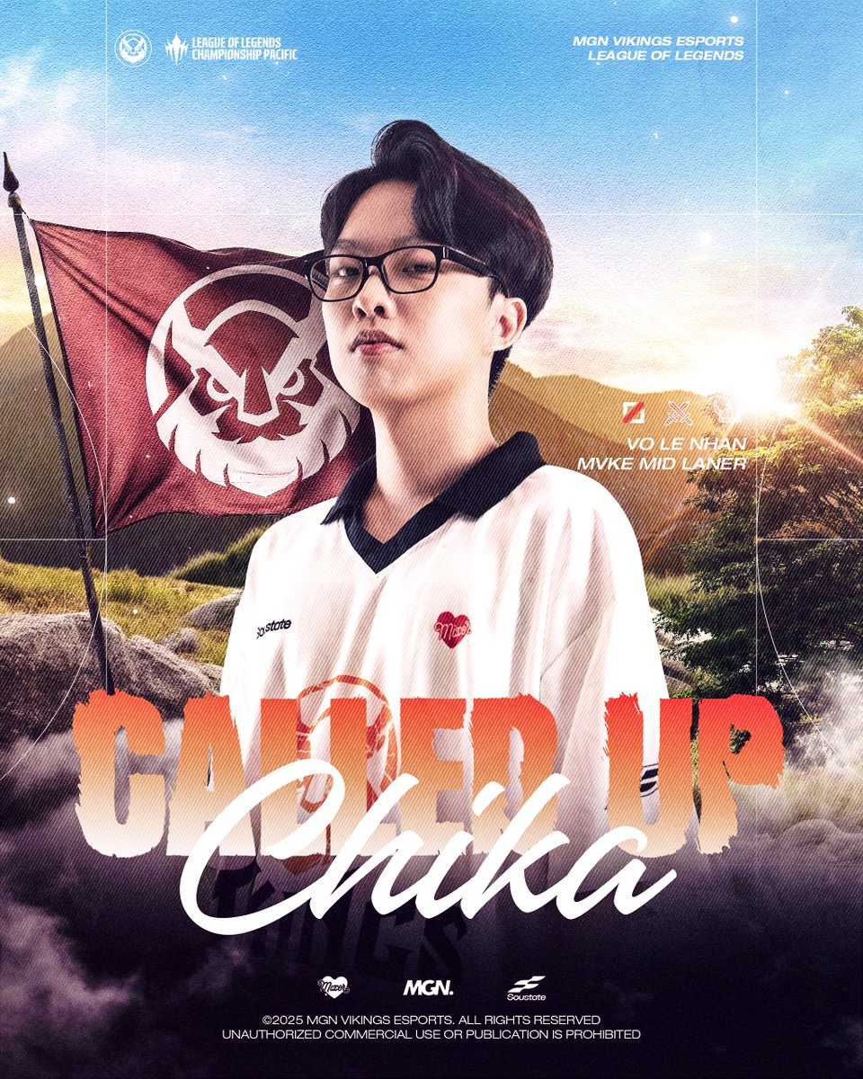 MVKE_VN's tweet image. CHIKA IS BACK
Welcome Võ "Chika" Lê Nhân to the MVKE roster for LCP 2025 Season Finals!
🔥 Let’s Wake The Vikings 🔥
#MVKE #WakeTheVikings #GoHardOrGoHome #LoLPacific