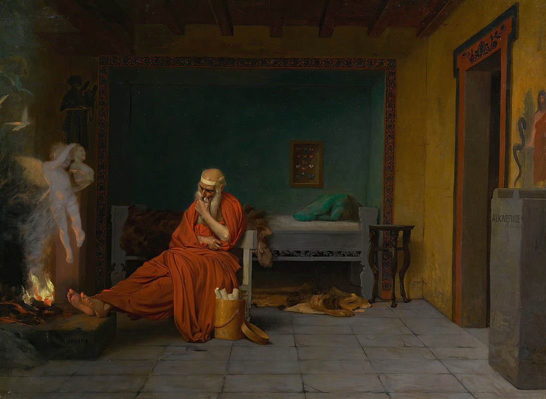 isidro_li's tweet image. Jean-Léon Gérôme, 𝘛𝘩𝘦 𝘗𝘰𝘦𝘵 𝘋𝘳𝘦𝘢𝘮𝘴 𝘰𝘧 𝘊𝘶𝘱𝘪𝘥 𝘣𝘺 𝘵𝘩𝘦 𝘍𝘪𝘳𝘦, c. 1899.