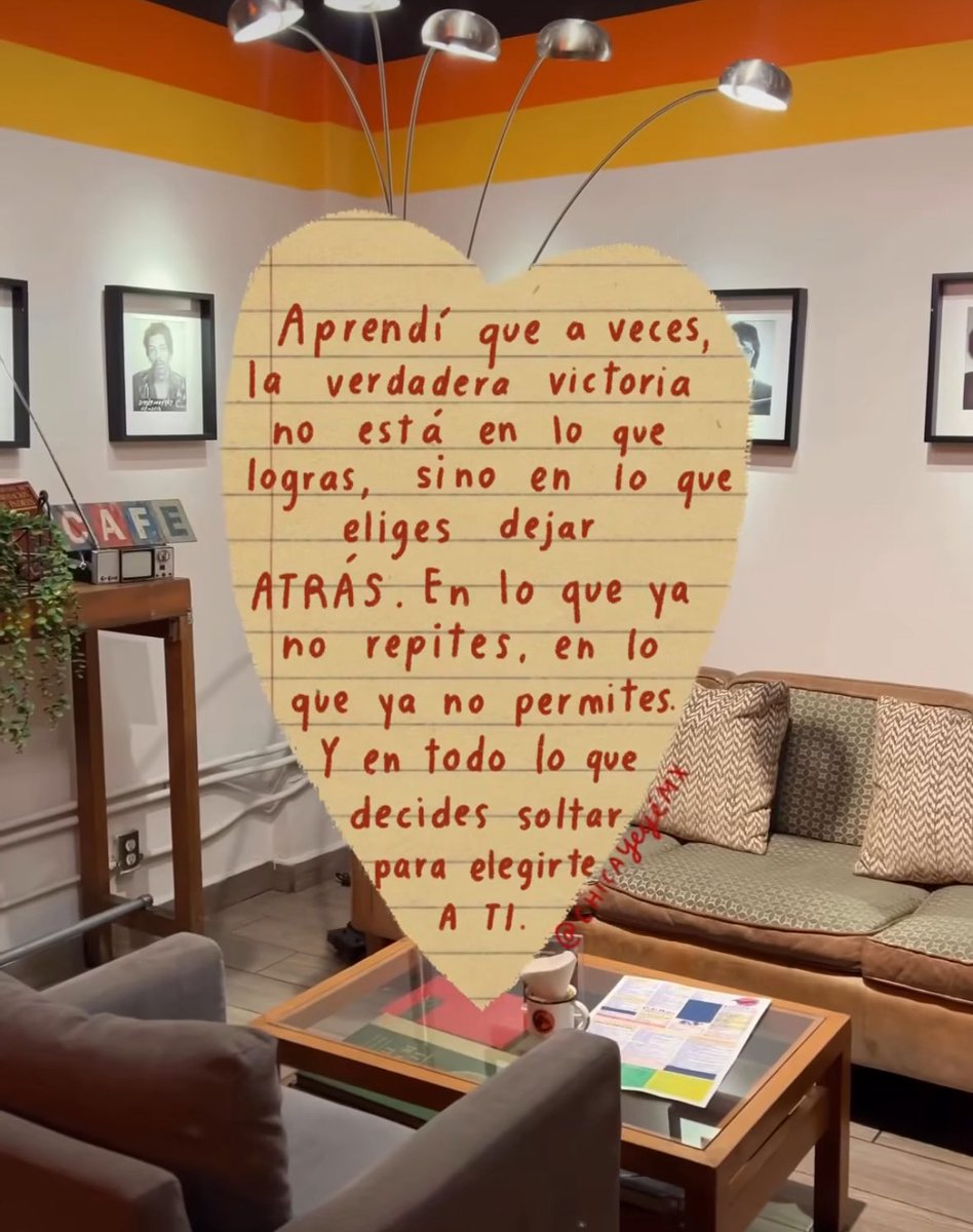 Aprendí que la victoria está en lo que eliges dejar atrás.