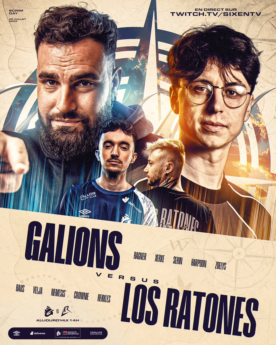 JE STREAM GALIONS VS LOS RATONES À 14H00 🏴‍☠️

Mais avant ça on se rejoint à 13h30 pour une grosse annonce qui devrait vous faire plaisir 🫡