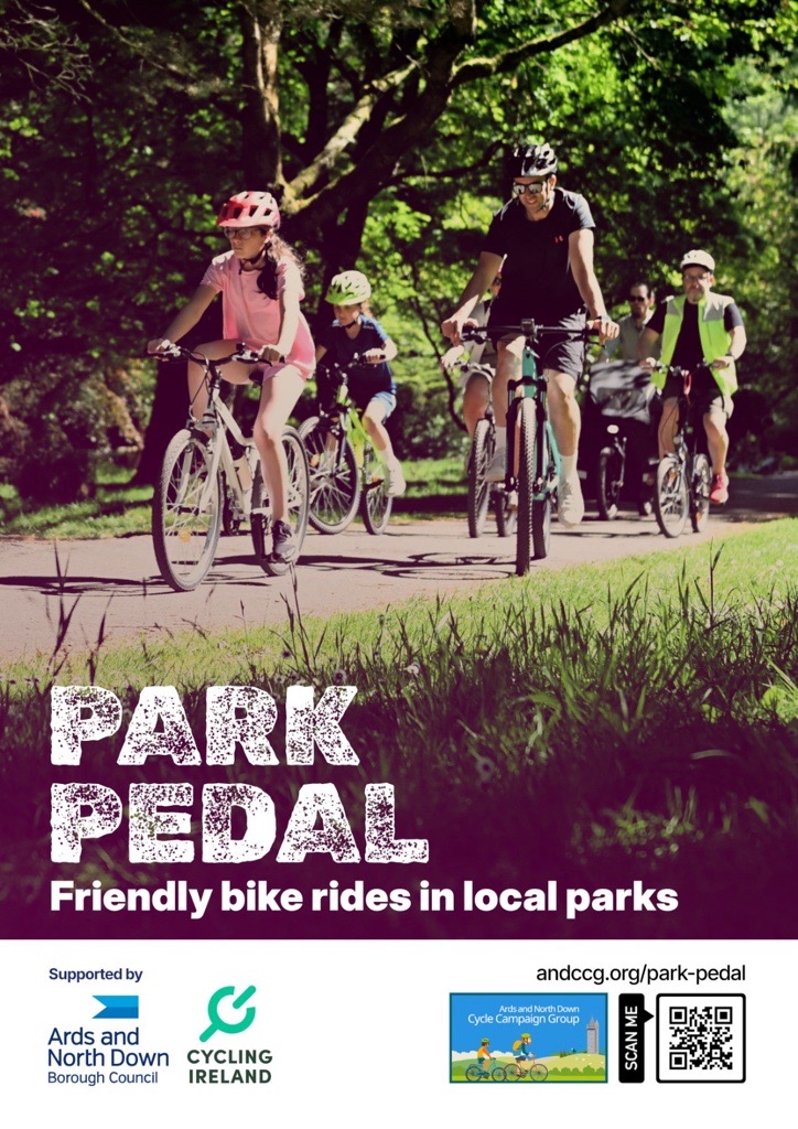 Park Pedal returns this weekend for its monthly slot, hosted by Ards and North Down Cycle Campaign.
Bring the whole family for this short, traffic-free loop around Castle Park.

Choose your time slot on the below google form 2pm/2.30pm/3pm.
forms.gle/oyEmt5TjofvTNc…