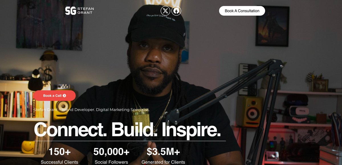 STEFisDOPE's tweet image. My client had zero branding, just a good idea.
In 4 weeks, we built a premium brand from scratch,
Now he's closing deals with confidence.
Your brand deserves the same energy → stefangrant.co/workwithme/