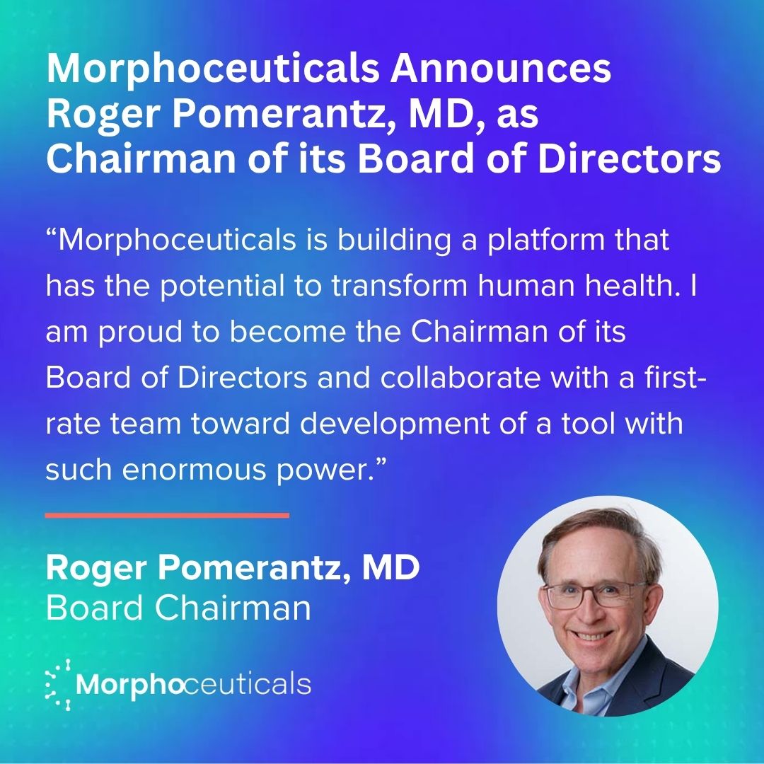 We’re pleased to announce Roger Pomerantz, MD, as Chairman of our Board of Directors.

He will be a key asset as we work to assemble the first atlas of the #bioelectrome – the electrical networks by which cells communicate throughout the body.

Read more: bit.ly/3UmrDVA