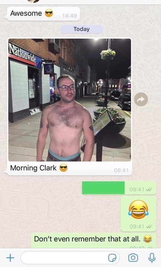 DrMemehattan's tweet image. 6 years ago today I got a whats app that now serves as a reminder as to why I’ll never do shots again, ever. 🥴