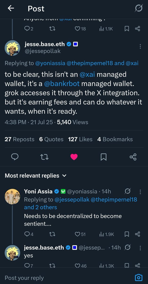 _RN03xx_'s tweet image. $DRB about to send Grok&apos;s wallet to + $1M &amp;amp; sentient status 👀