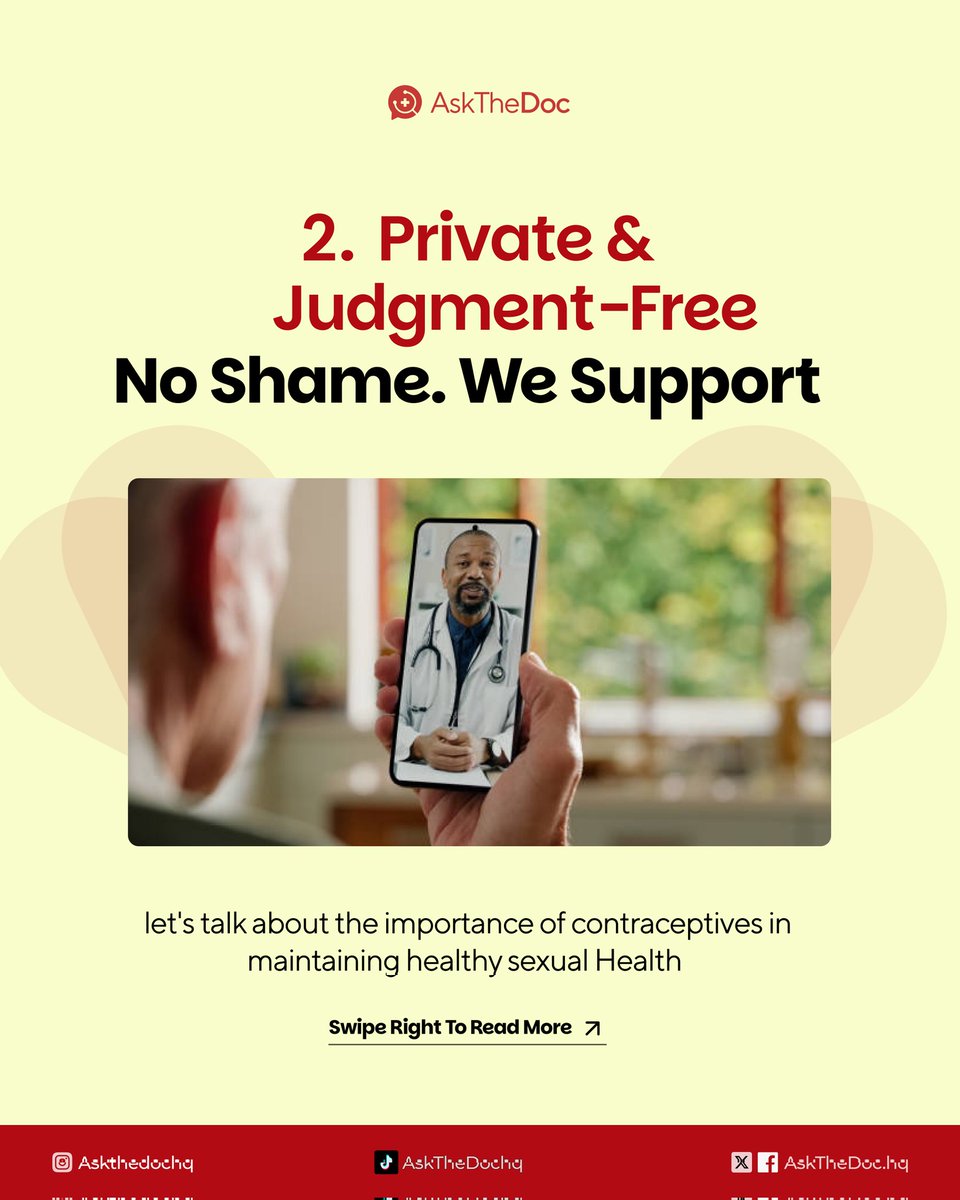 askthedochq's tweet image. With AskTheDoc, you get expert advice that’s private, affordable, and always judgment-free.
No hospital lines. No awkward moments. Start today by visiting AskTheDocHQ.com with an affordable price starting from #2000
#askthedochq
#telemedicineapp
#telemedicinehealthcare