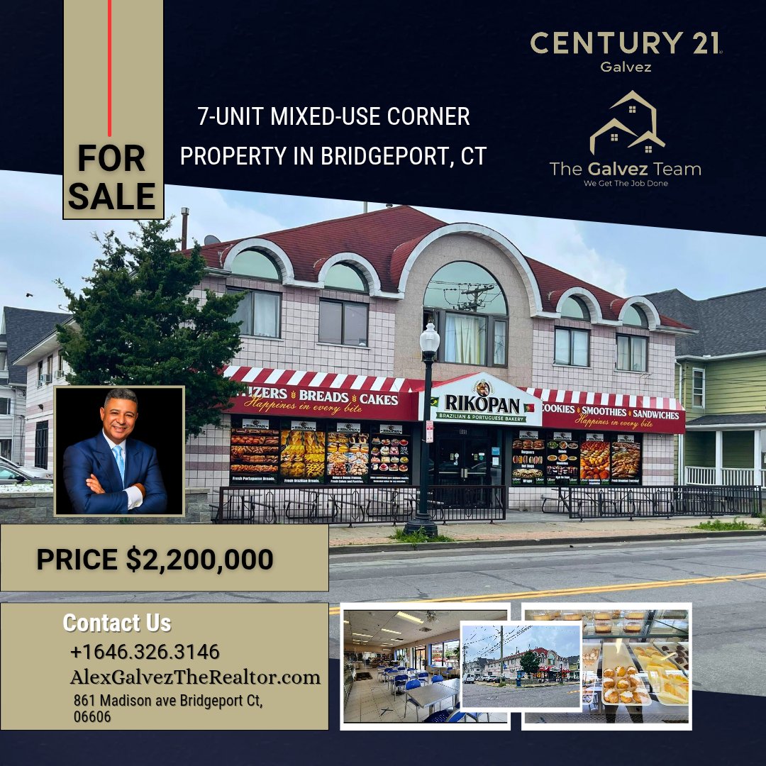 alexandergp3000's tweet image. 🏢 7-Unit Mixed-Use Property for Sale in Bridgeport, CT – Prime Corner Location! 

 Price: $2,200,000
📞 Phone: +1 (646) 326-3146
 AlexGalvezTheRealtor.com
.
.
#BridgeportRealEstate 🏙️ #MixedUseProperty 🏠 #ForSaleCT 
#War2 
#Gaza 
#Israel 
#TheFantasticFour