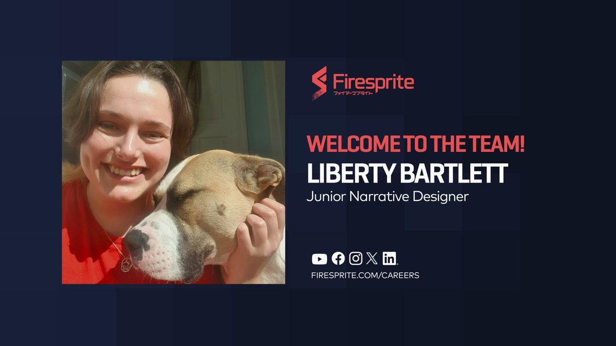 FirespriteGames's tweet image. This month, we're so very excited to welcome Liberty to team Firesprite as Junior Narrative Designer! 🔥