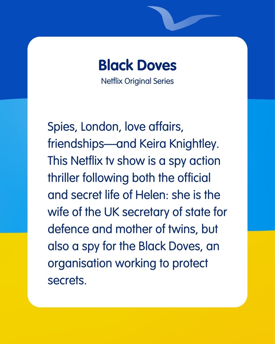 ecfr's tweet image. More summer entertainment recs. @TaszuC, policy fellow and deputy head of ECFR's Rome office, recommends "Black Doves", available on Netflix.
Click to check out the full list of recommendations: bit.ly/3IqL6Ss