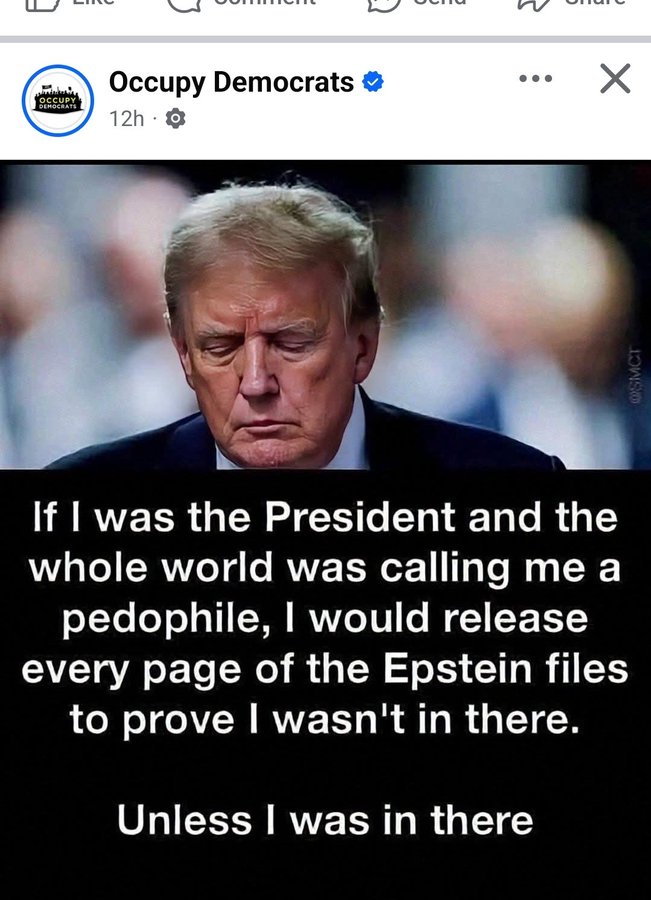 EileenLeftPA's tweet image. The silly deflections are absurd.
"But her emails!"
#PedoPresident
#PedoTrump
#PedofileOfTheUnitedStates
#TrumpEpsteinCoverup
#TrumpPedoFiles #TrumpEpsteinPedoFiles #PedophileInChief #TrumpPedoFiles #TrumpEpsteinCoverup #TrumpisontheEpsteinList
