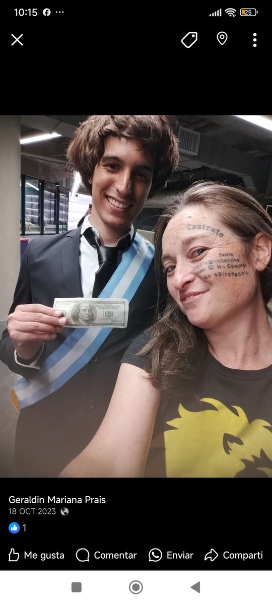 zeinicienta's tweet image. LLA metió de concejal a una proteccionista que se tatuó "castrate" en LA CARA, la salud mental es un lujazo.