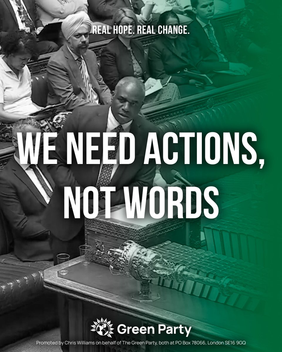 TheGreenParty's tweet image. Along with other countries, the UK promised "concrete actions" in response to the Netanyahu government back in May.
And still all we have is words from David Lammy.
Words are not enough. We need strong action.