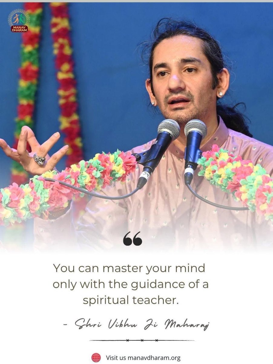 ManavDharam's tweet photo. You can master your mind only with the guidance of a spiritual teacher.
- Shri Vibhu Ji Maharaj
#MasterYourMind
#GuidanceOfTheGuru
#SpiritualTeacher
#DivineWisdom
#ShriVibhuJiMaharaj
#PathToEnlightenment
#ManavDharam
#ManavUtthanSewaSamiti https://t.co/6r06XWiFoW
