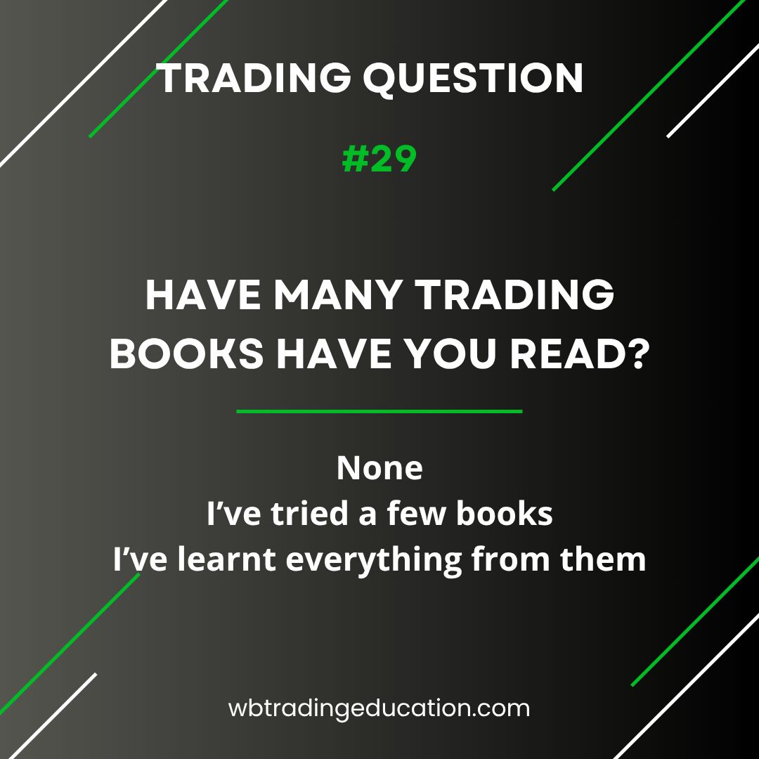 📚 How many trading books have YOU read? 👀
None? A few? Or are books your holy grail?
Reply with your #1 recommendation 👇

#Trading #DayTrading #Forex #Mindset