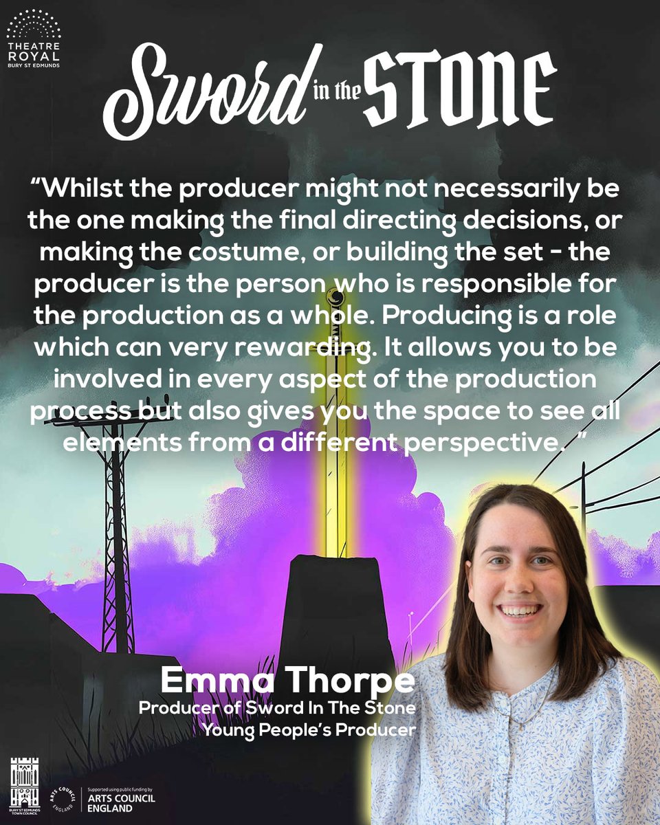 TheatreRoyalBSE's tweet image. ✨ Meet Emma, (@emmae_thorpe) our Young People's Producer and the producer of Sword In The Stone! A Summer Young Company production, great for families and young people this August!
🗡Sword In The Stone runs from 21-23 August, tickets from £10: bit.ly/44GUvyj
Sword In…