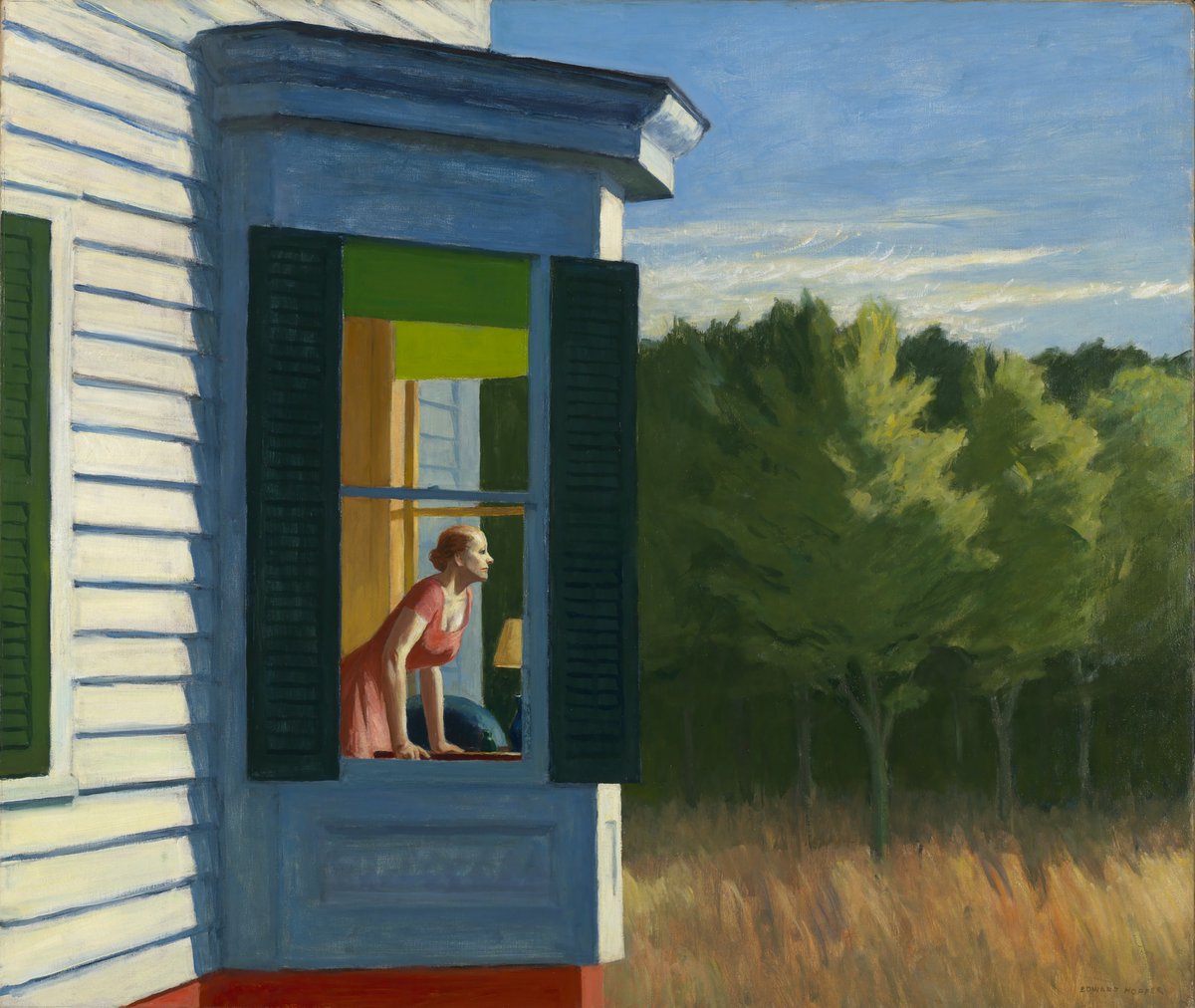 MastVlas's tweet photo. Edward Hopper,
Cape Cod morning, 1950.
Washington,
Smithsonian American Art Museum.
L'opera è l'uomo.
Una cosa non spunta dal nulla.
Edward Hopper, 22.07.1882.
#EdwardHopper #capecodmorning #americanway #saam #smithsonianamericanmuseum https://t.co/Mfmyfxlpep