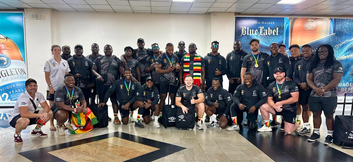 DanielOkwee's tweet image. The @RugbyAfrique Champions and Rugby World Cup bound @SablesRugbyZW have officially checked in at Entebbe International Airport and are en route to Harare, where they are scheduled to land at Robert Gabriel Mugabe International Airport at 18:30hrs this evening.
#AfroSports