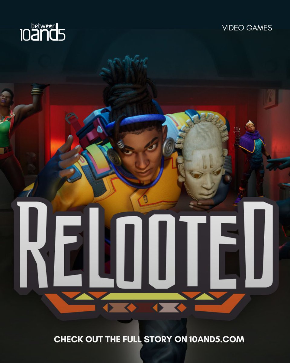 10and5's tweet image. 10and5 Daily Pick and featured creatives are @nyamakop, a JHB game studio, who created a heist game where you steal back real African artifacts.
Bold, clever, and long overdue.
Read more: 10and5.com
#RelootedGame #AfricanGames #10and5DailyPick