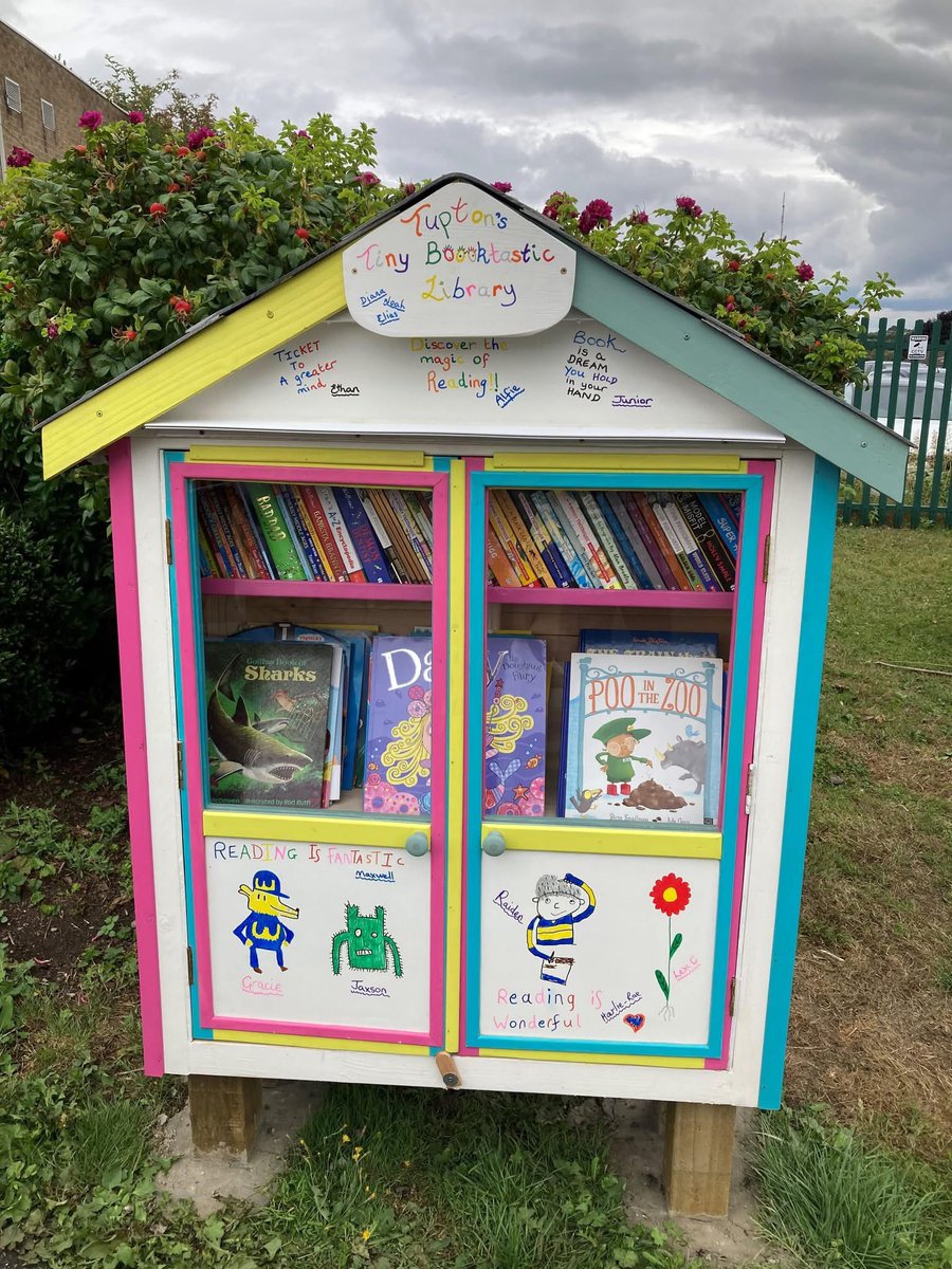 Another new book library addition in the Community Garden, Tupton for our children 📚 

Please take a book, and ideally bring any children’s book you have to replace it for another child to enjoy 🥰
