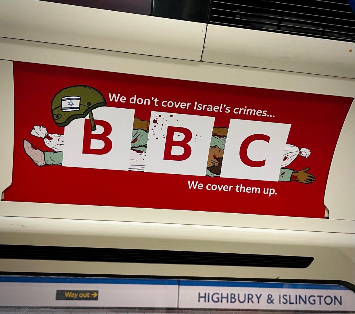 ShahdAbusalama's tweet image. The truth. Seen in London Underground!
Stop #GazaGenocide! Free Palestine!