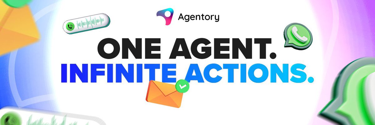 Elikrypt's tweet image. Ever wish you had a smart assistant to handle the repetitive stuff?

@UseAgentory lets anyone create AI-powered agents that actually do the work not just chat about it.

• Make voice calls to collect feedback or send reminders

• Automate tasks across WhatsApp, SMS, email

•…