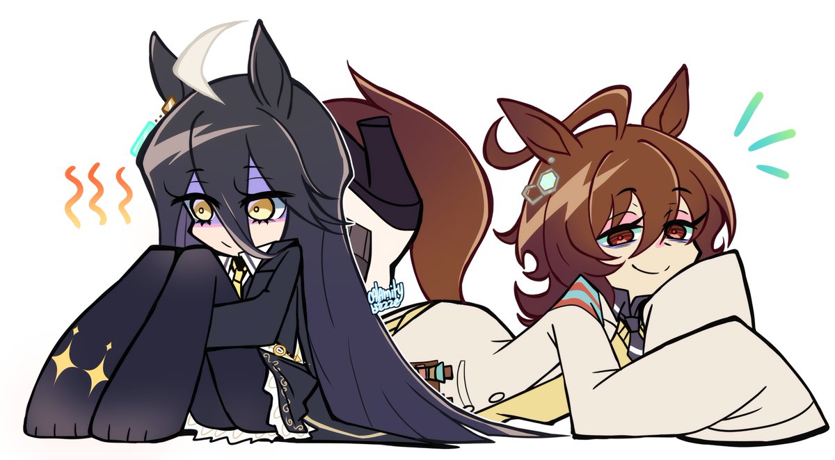 t_last_meaning's tweet image. I wanted to find out if I can draw in paswg style
#umamusume