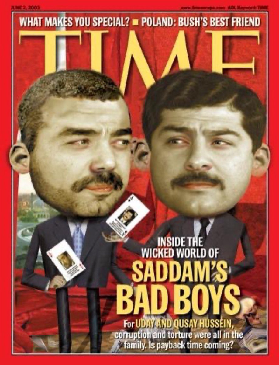 RepMikeCollins's tweet image. On this day in history in 2003, Saddam Hussein’s sons, Uday and Qusay, were killed by U.S. military forces.
Both sons, known for being brutal killers, went into hiding after the 2003 U.S. invasion. A $15 million reward led to their location, and they were killed in a shootout.…