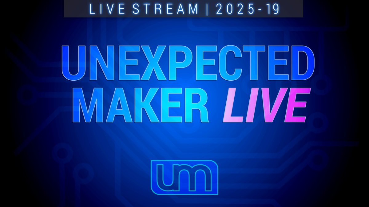 unexpectedmaker's tweet image. Next UM #livestream - not sure what I'm doing yet, but I'm sure it will be epic, or not :)
youtube.com/live/RrBXN1xyz…