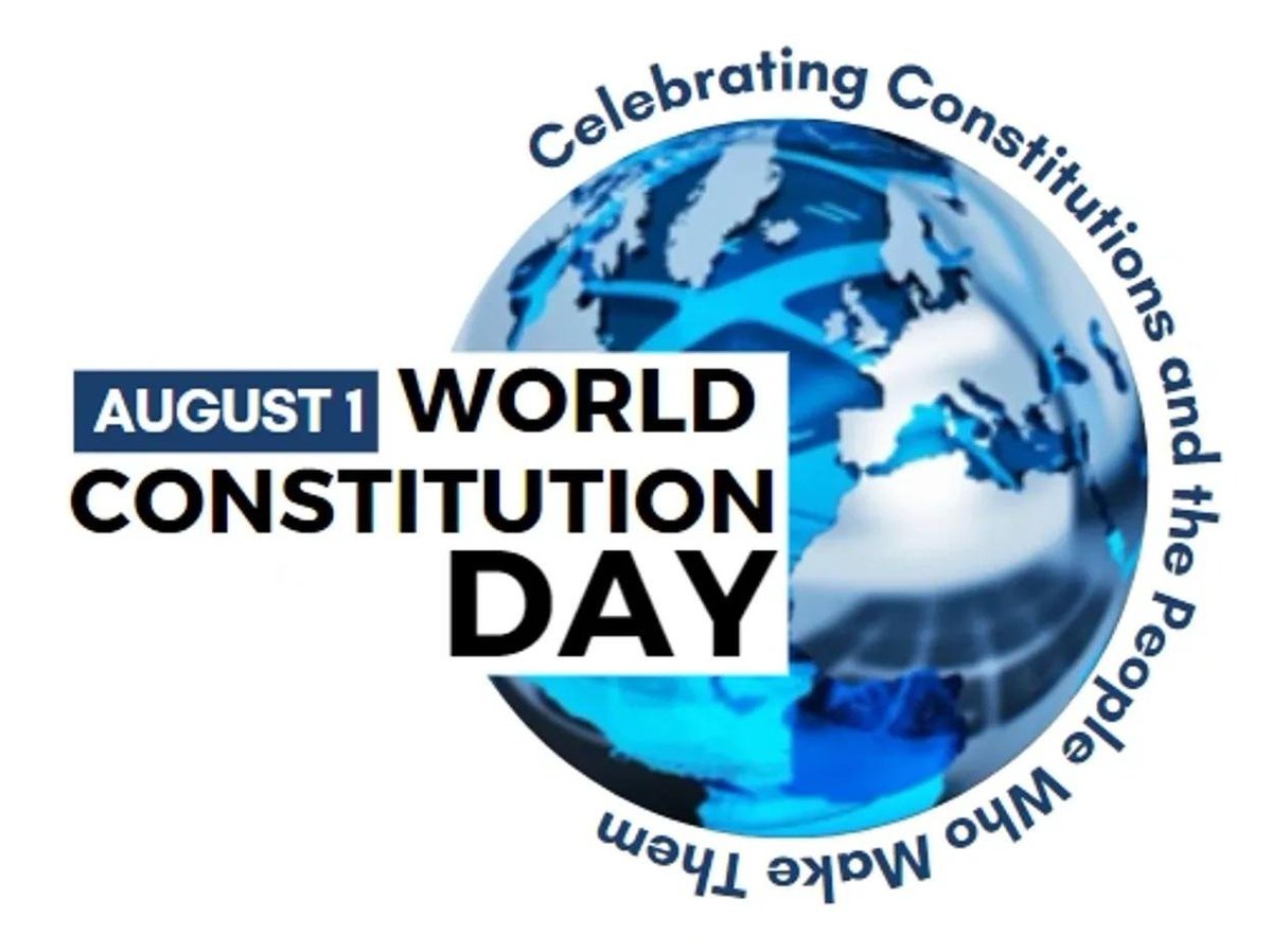 RichardAlbert's tweet image. 🌍 August 1 is World Constitution Day, a global celebration of one of humanity's greatest inventions.
How will you mark the day?
Details: worldconstitutionday.org