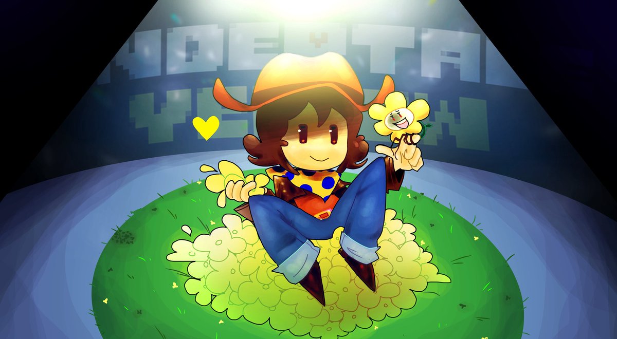 OliIsFancy's tweet image. Undertale yellow - pacifist route (added a logo)