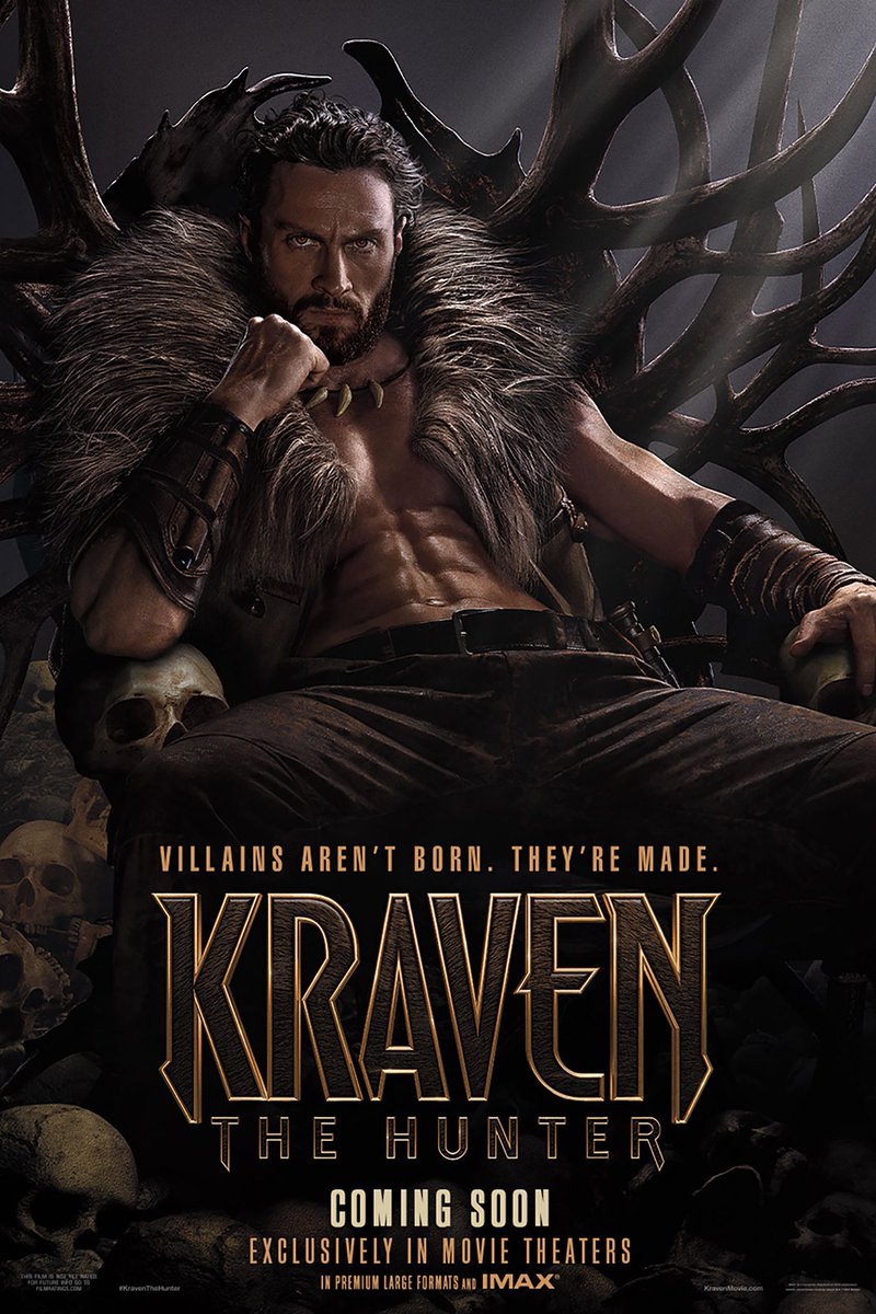 Sergio_616's tweet image. Hay tantas cosas negativas que decir, que prefiero centrarme en lo positivo de KRAVEN:
1. He disfrutado como se ajusticia de manera cruel y violenta a indeseables que hacen sufrir a los animales.
2. Los movimientos animalescos del personaje están chulos y vistosos.
Y ya.