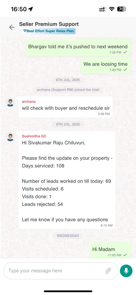 ChiluvuriSiva5's tweet image. @NoBrokerCare disappointed with the call received from your team. They simply said, we understand your concern, the buyer requirements are different hence we could sell your property… is there any accountability to solve customer concern ???
#Nobroker #money #noonecare