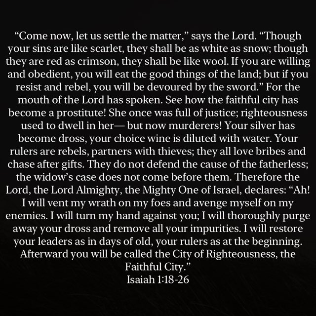 JayVTheGreat's tweet image. “Your rulers are rebels, partners with thieves; they all love bribes and chase after gifts. They do not defend the cause of the fatherless.”