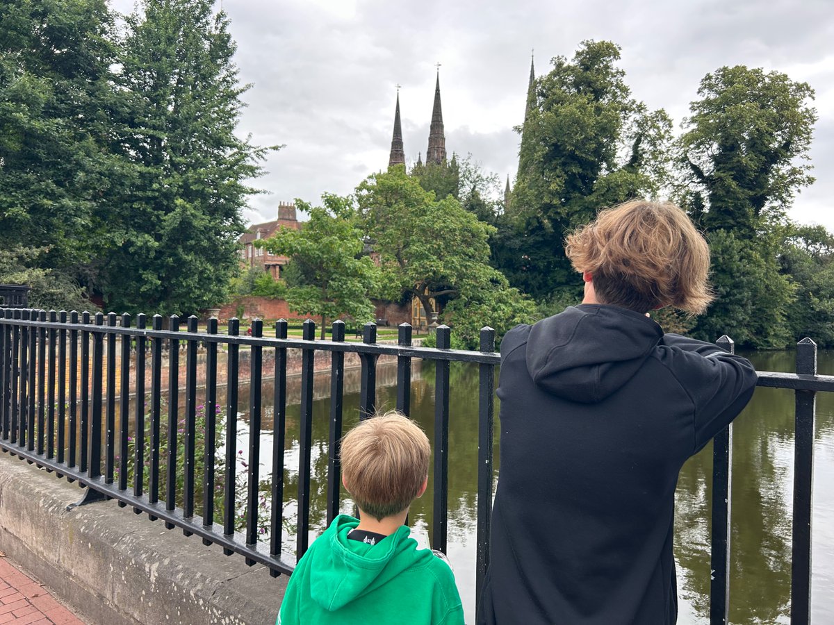 AJWTheology's tweet image. Stopped in Lichfield to see the cathedral, although the boys were more impressed with the cafes: “Why don’t they have banana and peanut milkshakes in Eastbourne?”