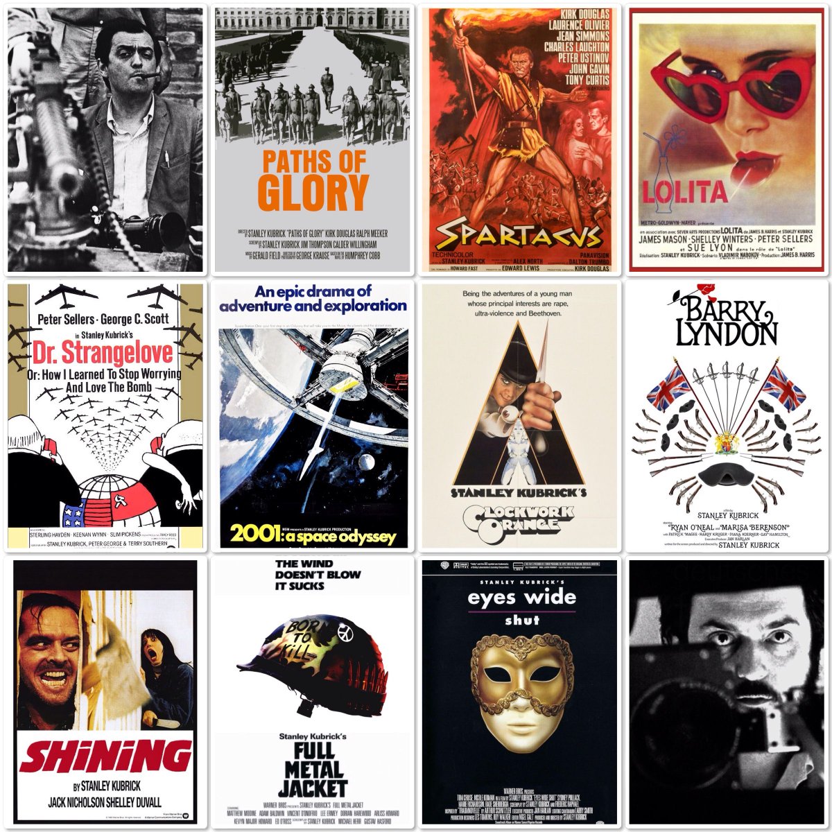 LASTEXITshirts's tweet image. The late, great Stanley Kubrick was born on this day in 1928. What's your favourite film he's directed? - Mike