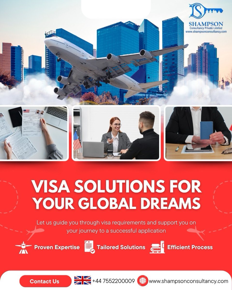 shampson_pvt's tweet image. Wherever you dream to go, we make the paperwork easy.” 📑✈️
#VisaSolutions #SmoothVisaProcess #TravelGoals #GlobalJourney #ShampsonConsultancy