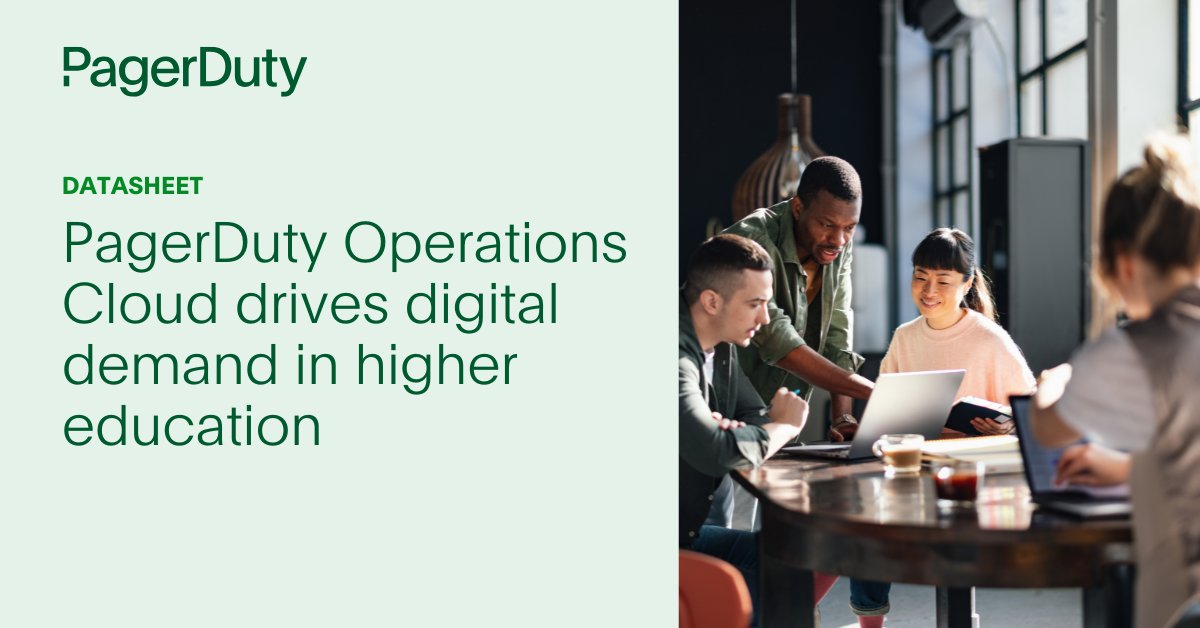 pagerduty's tweet image. The digital transformation of higher education brings new opportunities and new challenges. Learn how the PagerDuty Operations Cloud helps institutions reduce operational costs, increase revenue growth and mitigate risk ➡️ bit.ly/4f0KOxN