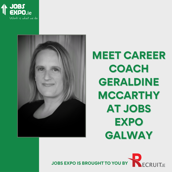 Geraldine McCarthy will be offering 1:1 consultations and presenting her popular talk, 'Finding Purpose In Your Job Search', at #JobsExpoGalway on September 13th in the Galmont Hotel &amp; Spa. Get your ticket to Jobs Expo Galway here tinyurl.com/2w2z6k3x

#CareerGoals