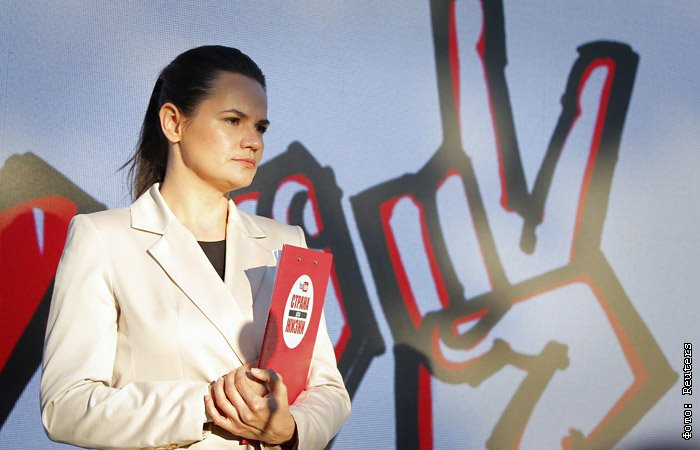 Tsihanouskaya's tweet image. Five years ago, I addressed Belarusians for the first time as a presidential candidate on state TV. It was a time of great hope and great responsibility, both for the people of Belarus and for me personally. The values we believed in then still guide us today. #StandWithBelarus