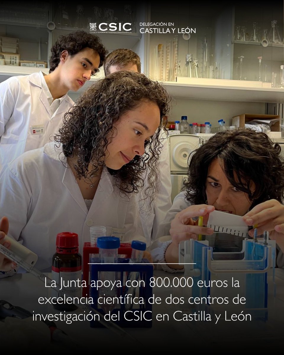 CSIC Castilla y León (@csiccyl) on Twitter photo 🎉 ¡Buenas noticias para el <a href="/CSIC/">CSIC</a> en #CyL! El <a href="/irnasa_csic/">IRNASA-CSIC</a> y el <a href="/IBGM_es/">IBGM (CSIC-UVa)</a> CSIC/<a href="/UVa_es/">Gabinete de Comunicación Universidad de Valladolid</a> reciben 800.000€ de la <a href="/jcyl/">Junta de Castilla y León</a> (<a href="/educacyl/">Educación JCyL</a>) para reforzar su liderazgo científico. Un nuevo impulso a la investigación de excelencia en la Comunidad 🔬🌱🫀
Más info 👉 delegacion.castillayleon.csic.es 🎉 ¡Buenas noticias para el <a href="/CSIC/">CSIC</a> en #CyL! El <a href="/irnasa_csic/">IRNASA-CSIC</a> y el <a href="/IBGM_es/">IBGM (CSIC-UVa)</a> CSIC/<a href="/UVa_es/">Gabinete de Comunicación Universidad de Valladolid</a> reciben 800.000€ de la <a href="/jcyl/">Junta de Castilla y León</a> (<a href="/educacyl/">Educación JCyL</a>) para reforzar su liderazgo científico. Un nuevo impulso a la investigación de excelencia en la Comunidad 🔬🌱🫀
Más info 👉 delegacion.castillayleon.csic.es