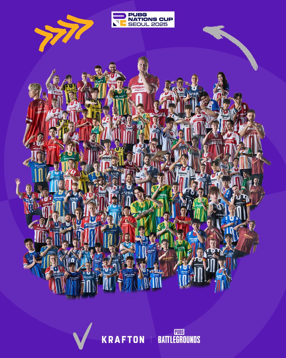 120 players. 1⃣ shot.
Find your favorite face in the crowd!